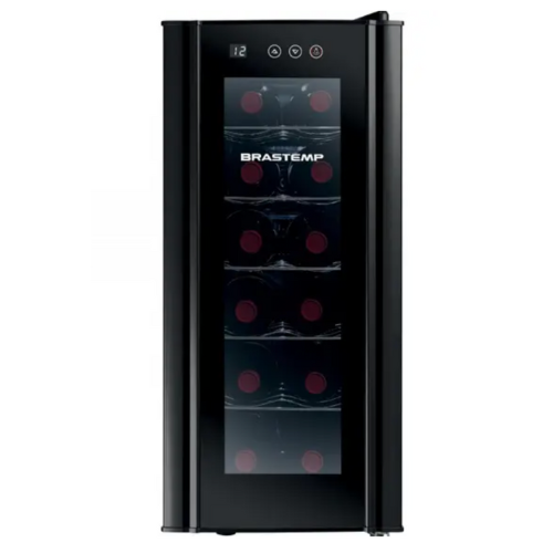 Adega Climatizada Brastemp 12 Garrafas com Painel Touch All Black BZC12 B Preto (110v)