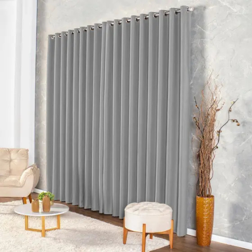 Cortina Blackout Grande Para sala e quarto em Tecido Premium 3 x 2,70m - Corta Luz Blecaute