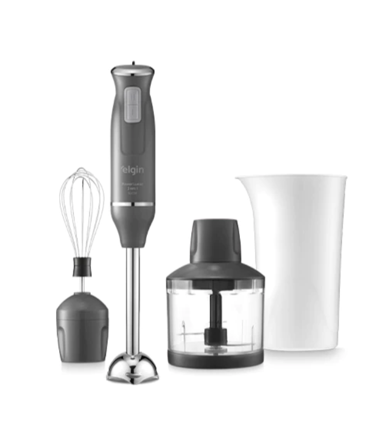 Mixer Power Inox 3 Em 1 Elgin Lunar 600w Batedor Processador